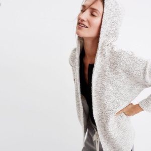 Madewell Textural open front sweater jacket